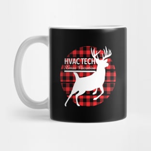 Hvac Tech Xmas Vacation Flannel Mug